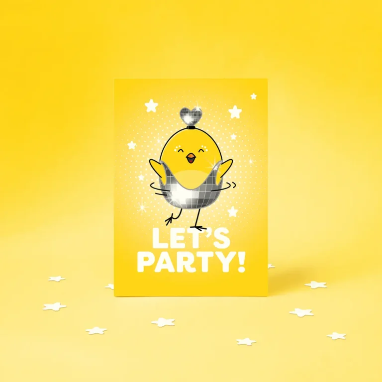 Grußkarte der Marke Beaky Boops Motiv Dancing Queen